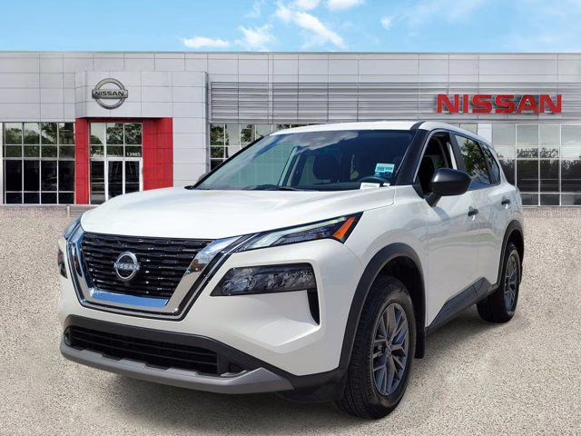 2023 Glacier White Nissan Rogue S FWD SUV