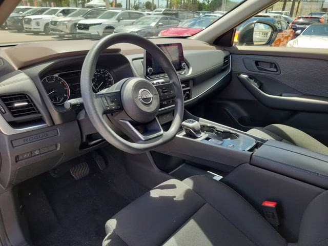 2023 Glacier White Nissan Rogue S FWD SUV