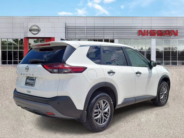 2023 Glacier White Nissan Rogue S FWD SUV