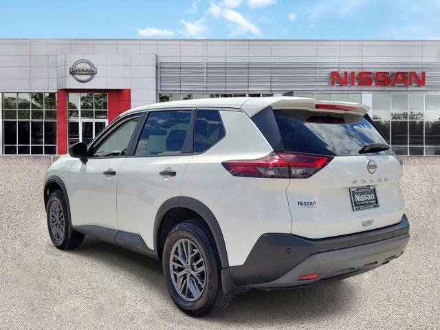 2023 Glacier White Nissan Rogue S FWD SUV