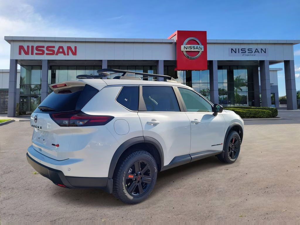 2026 Everest White Pearl Tricoat Nissan Rogue Rock Creek AWD SUV