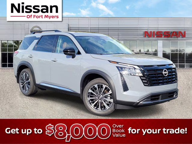 2026 Boulder Gray Pearl Nissan Pathfinder Platinum FWD SUV