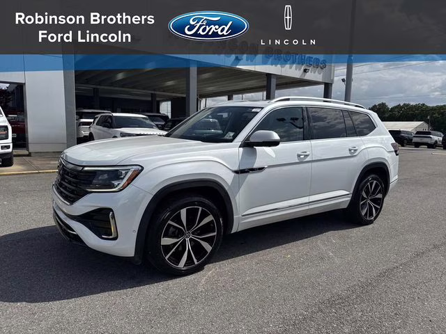 2024 Opal White Volkswagen Atlas 2.0T SEL Premium R-Line AWD SUV