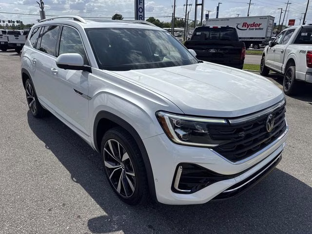 2024 Opal White Volkswagen Atlas 2.0T SEL Premium R-Line AWD SUV