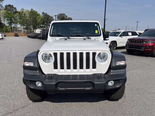 2021 Bright White Clearcoat Jeep Wrangler Unlimited Sport S 4X4 Convertible
