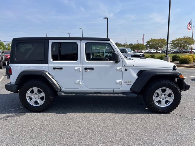 2021 Bright White Clearcoat Jeep Wrangler Unlimited Sport S 4X4 Convertible