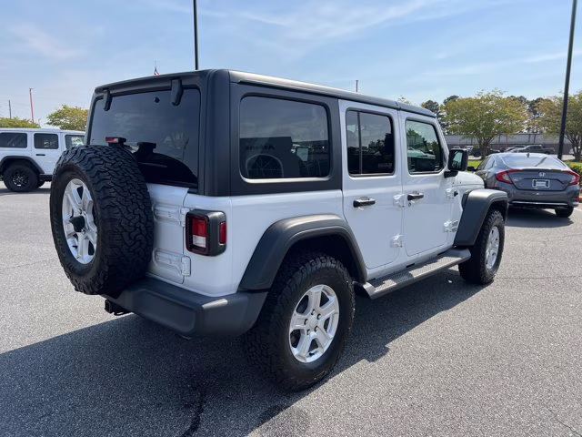 2021 Bright White Clearcoat Jeep Wrangler Unlimited Sport S 4X4 Convertible