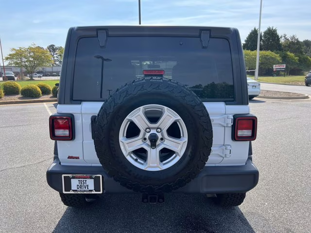 2021 Bright White Clearcoat Jeep Wrangler Unlimited Sport S 4X4 Convertible