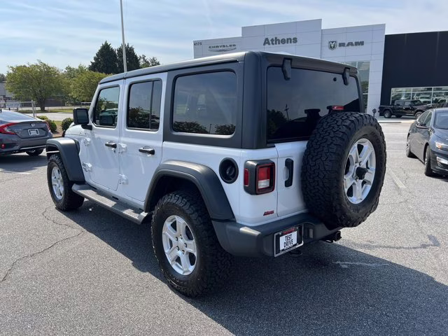 2021 Bright White Clearcoat Jeep Wrangler Unlimited Sport S 4X4 Convertible