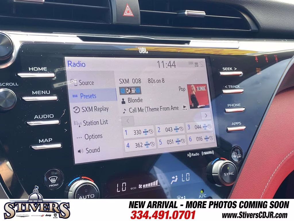 2020 Midnight Black Metallic Toyota Camry XSE V6 FWD Sedan