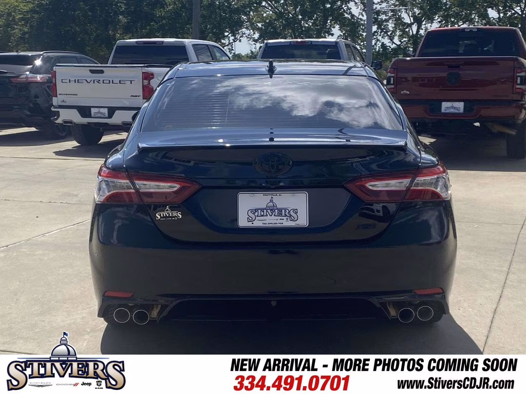 2020 Midnight Black Metallic Toyota Camry XSE V6 FWD Sedan