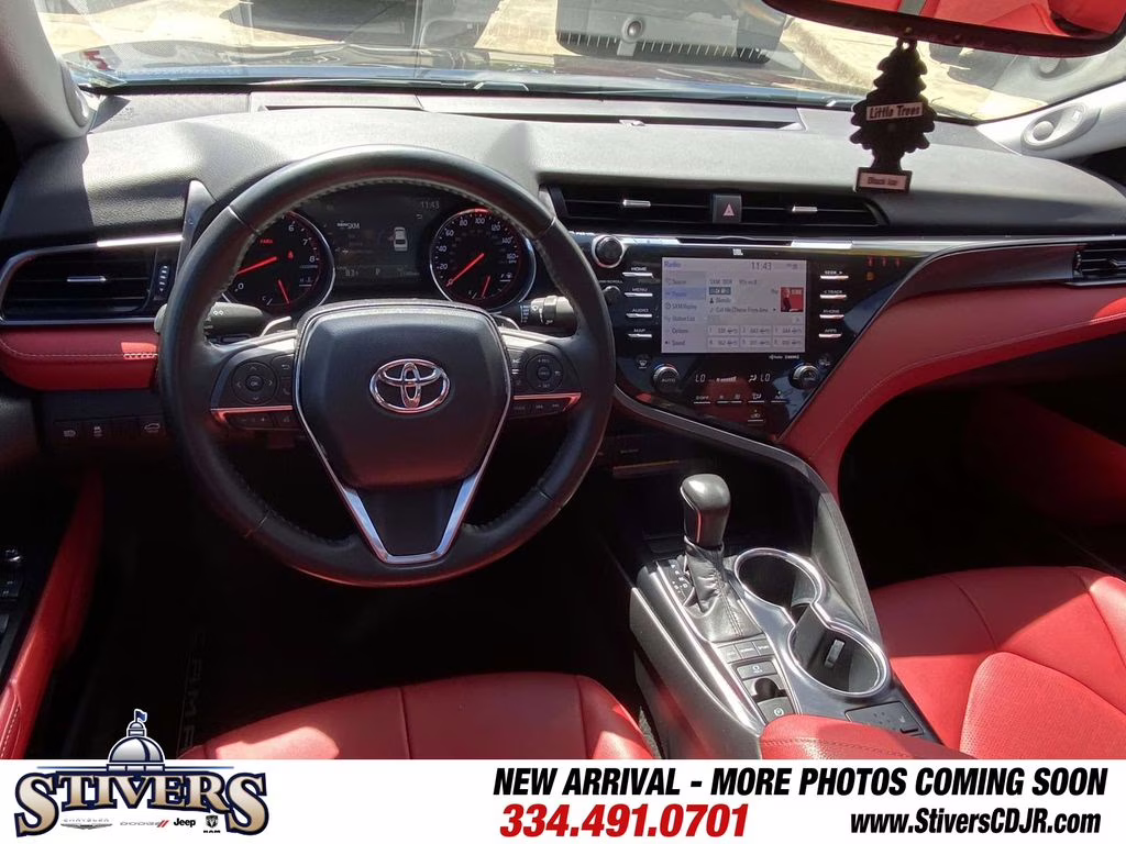 2020 Midnight Black Metallic Toyota Camry XSE V6 FWD Sedan