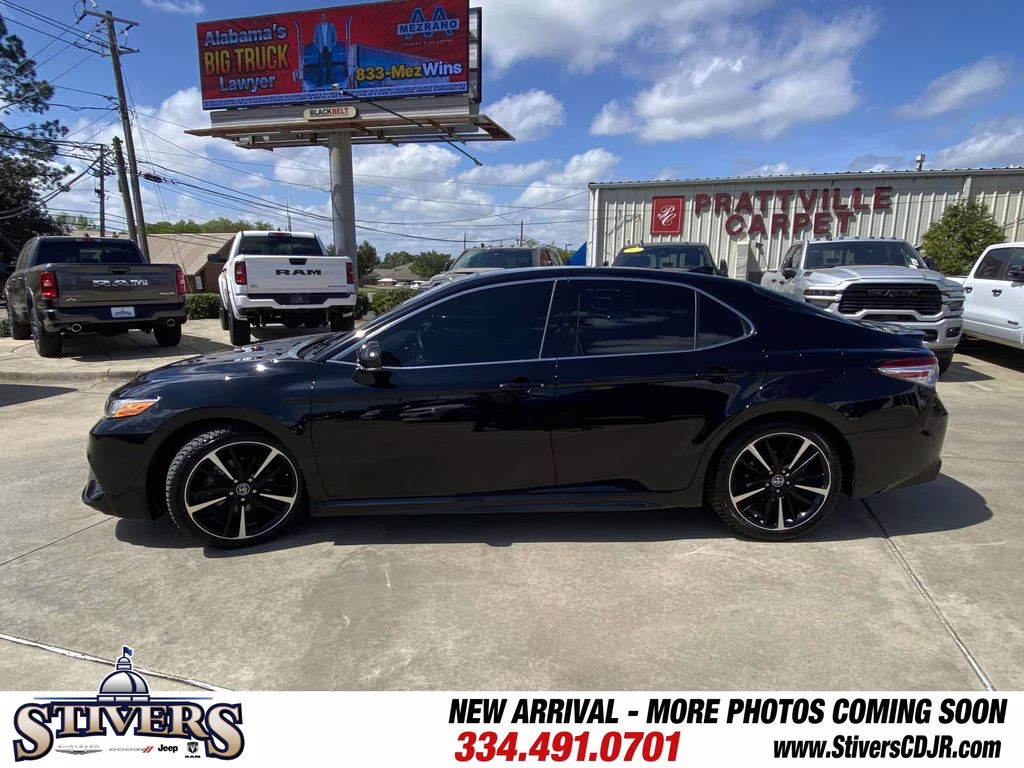 2020 Midnight Black Metallic Toyota Camry XSE V6 FWD Sedan
