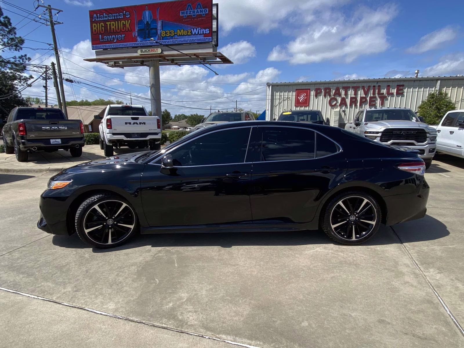 2020 Midnight Black Metallic Toyota Camry XSE V6 FWD Sedan