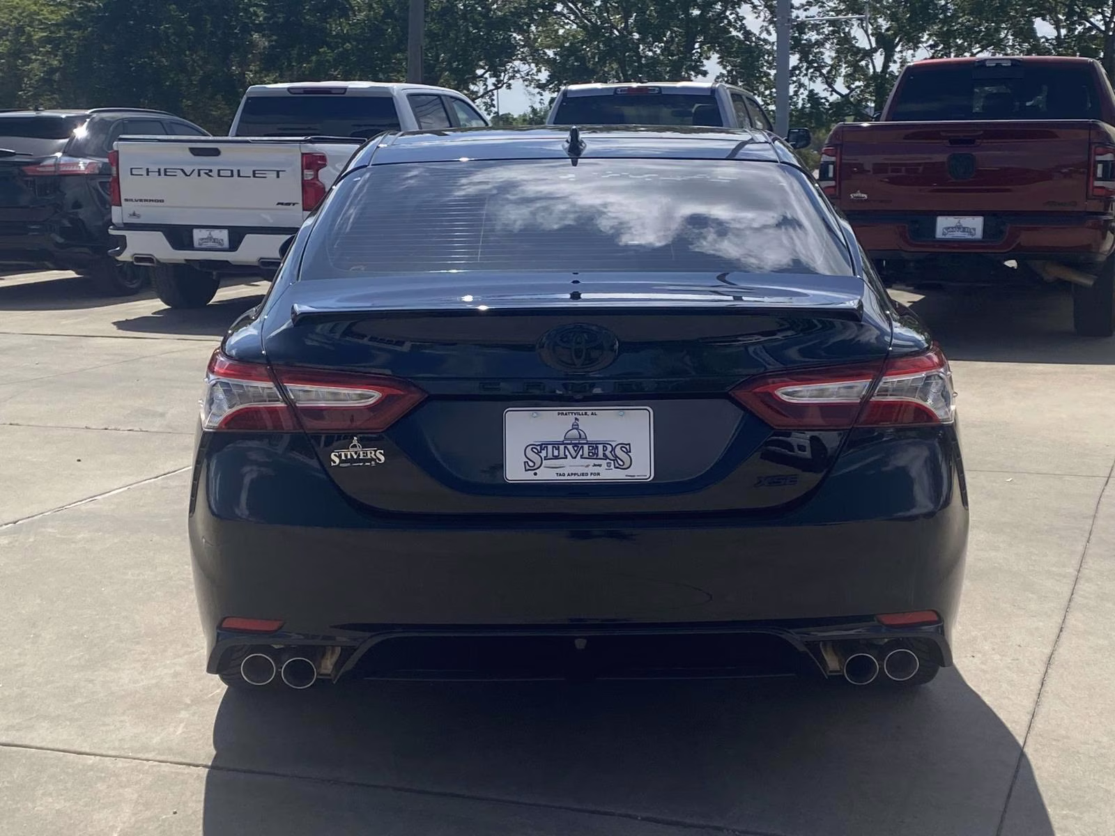 2020 Midnight Black Metallic Toyota Camry XSE V6 FWD Sedan