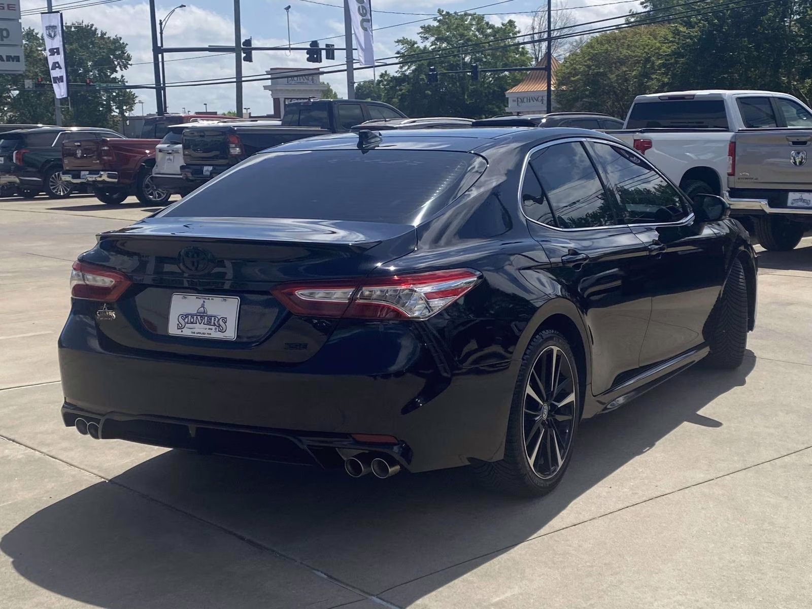2020 Midnight Black Metallic Toyota Camry XSE V6 FWD Sedan