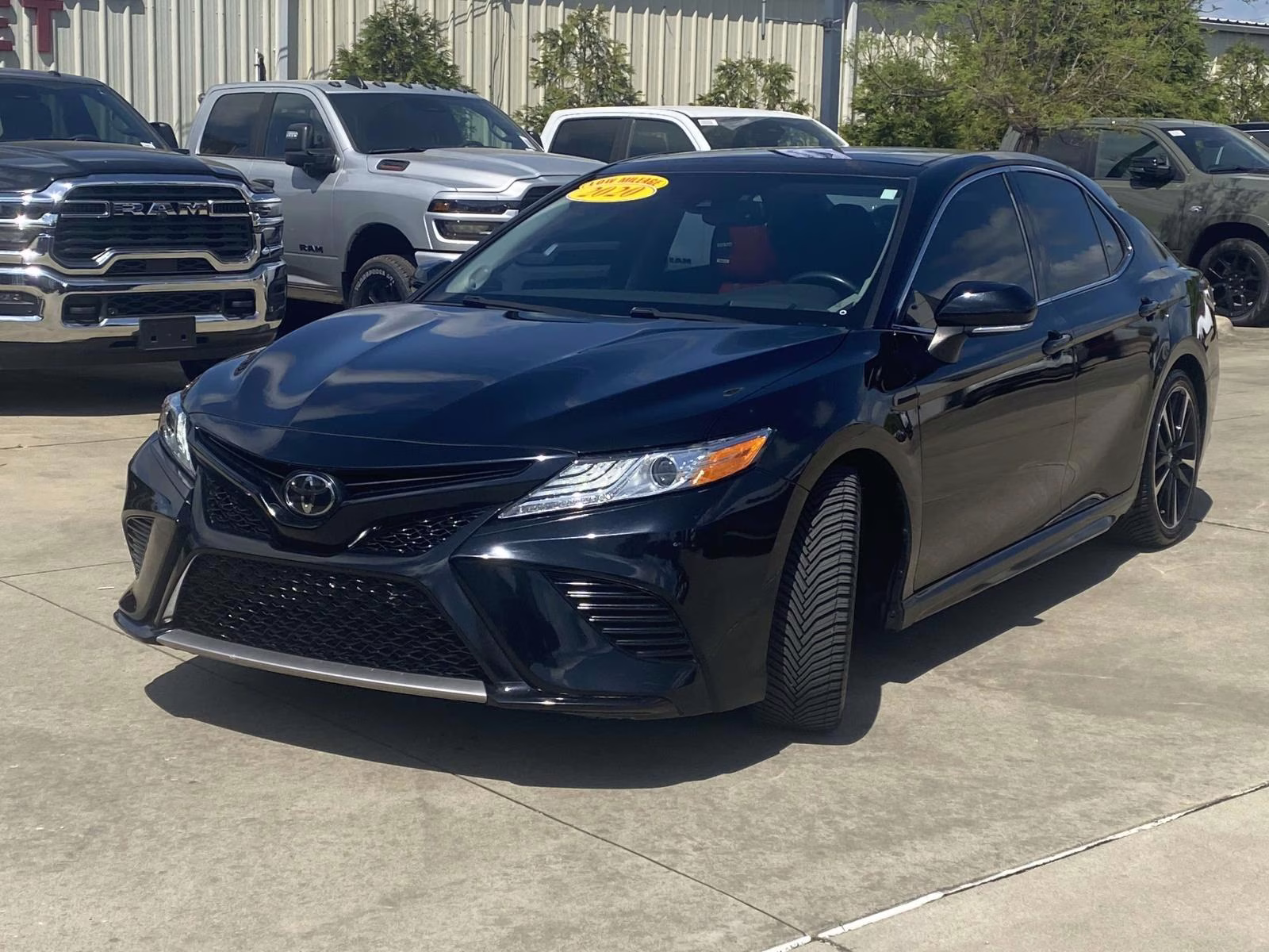2020 Midnight Black Metallic Toyota Camry XSE V6 FWD Sedan