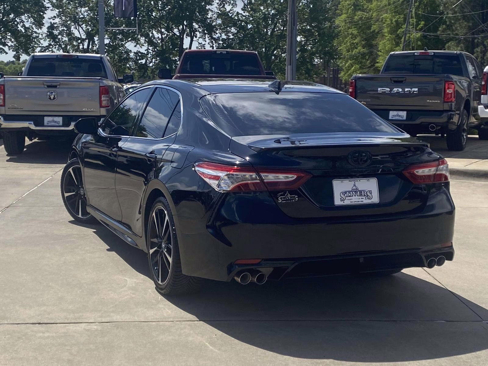 2020 Midnight Black Metallic Toyota Camry XSE V6 FWD Sedan