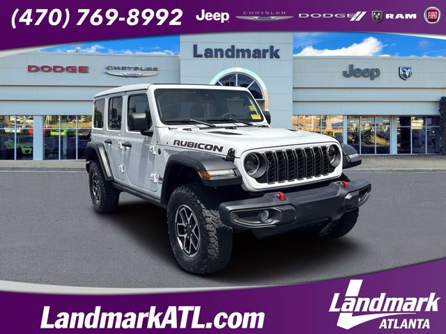 2025 Bright White Clearcoat Jeep Wrangler Rubicon 4X4 Convertible