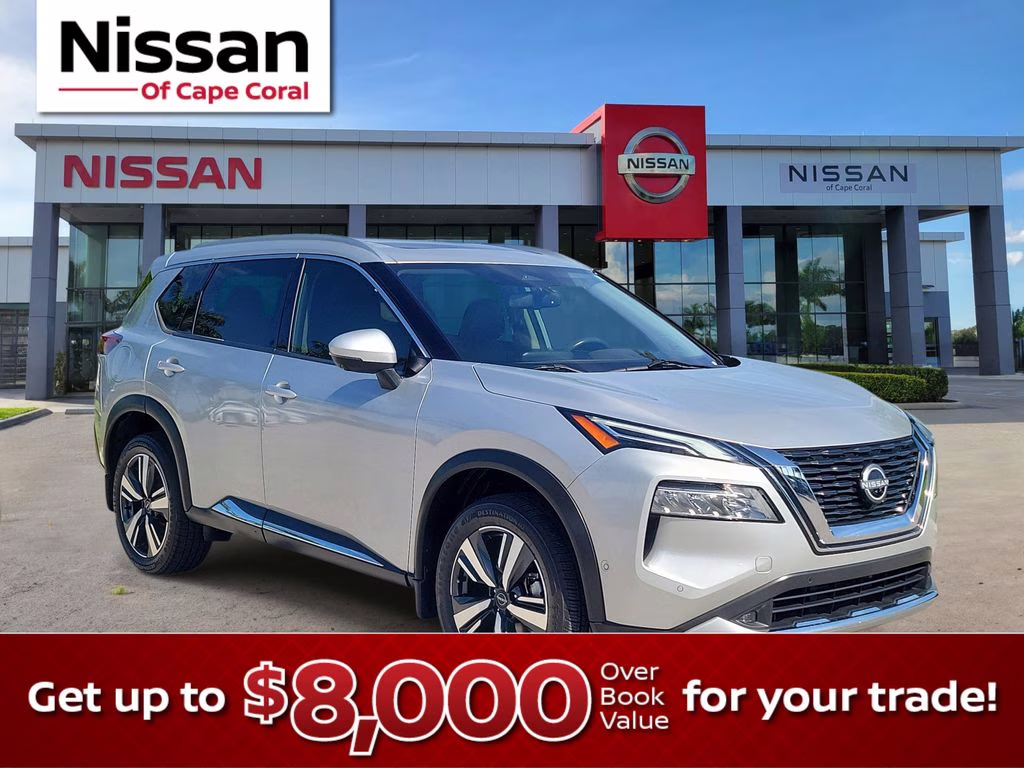 2022 Brilliant Silver Metallic Nissan Rogue Platinum AWD SUV