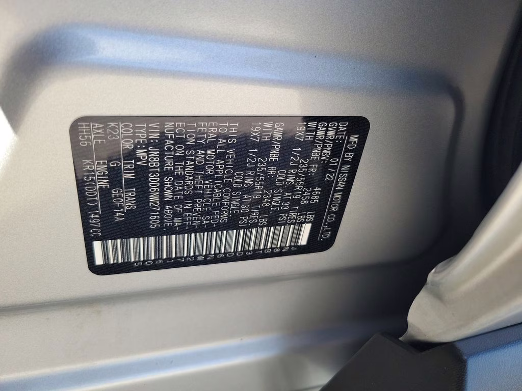 2022 Brilliant Silver Metallic Nissan Rogue Platinum AWD SUV