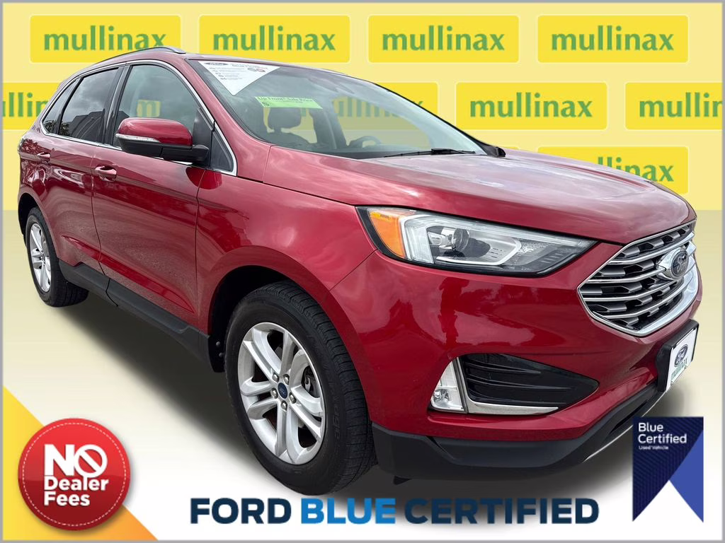 2020 Rapid Red Metallic Tinted Clearcoat Ford Edge SEL FWD SUV