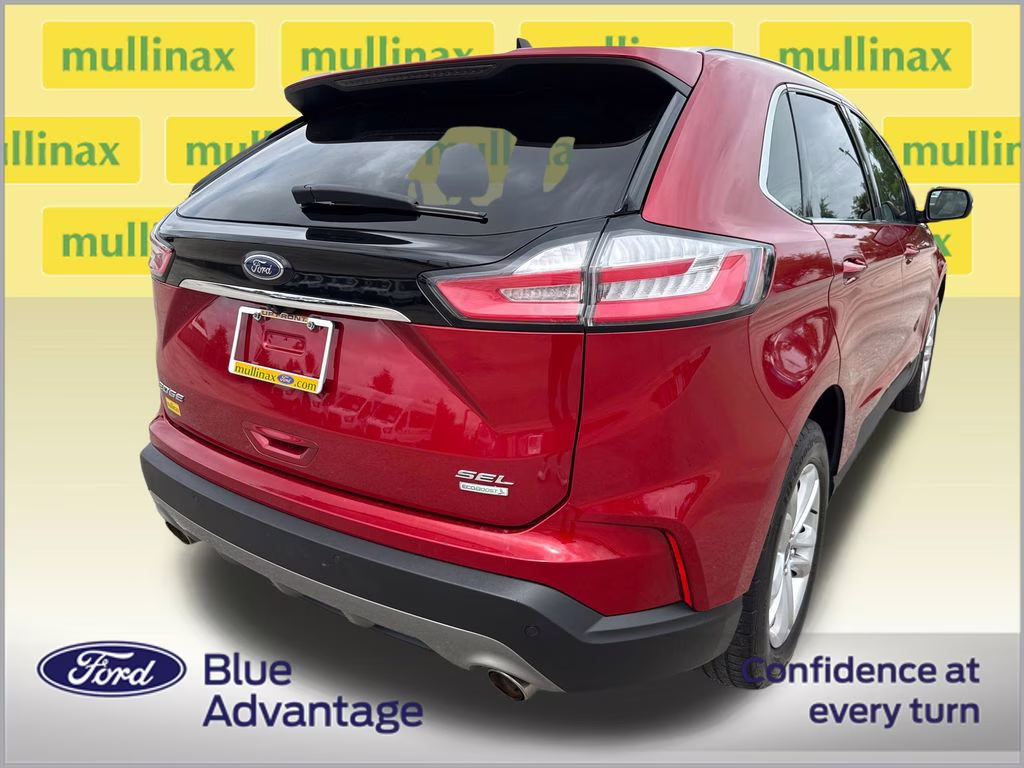2020 Rapid Red Metallic Tinted Clearcoat Ford Edge SEL FWD SUV