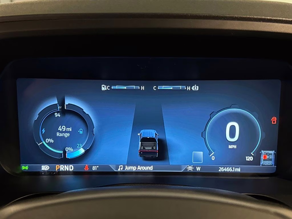 2025 Antimatter Blue Metallic Ford F-150 Lightning Flash AWD Truck