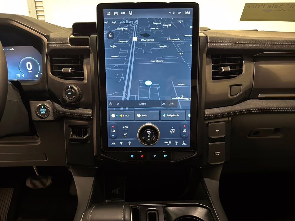 2025 Antimatter Blue Metallic Ford F-150 Lightning Flash AWD Truck