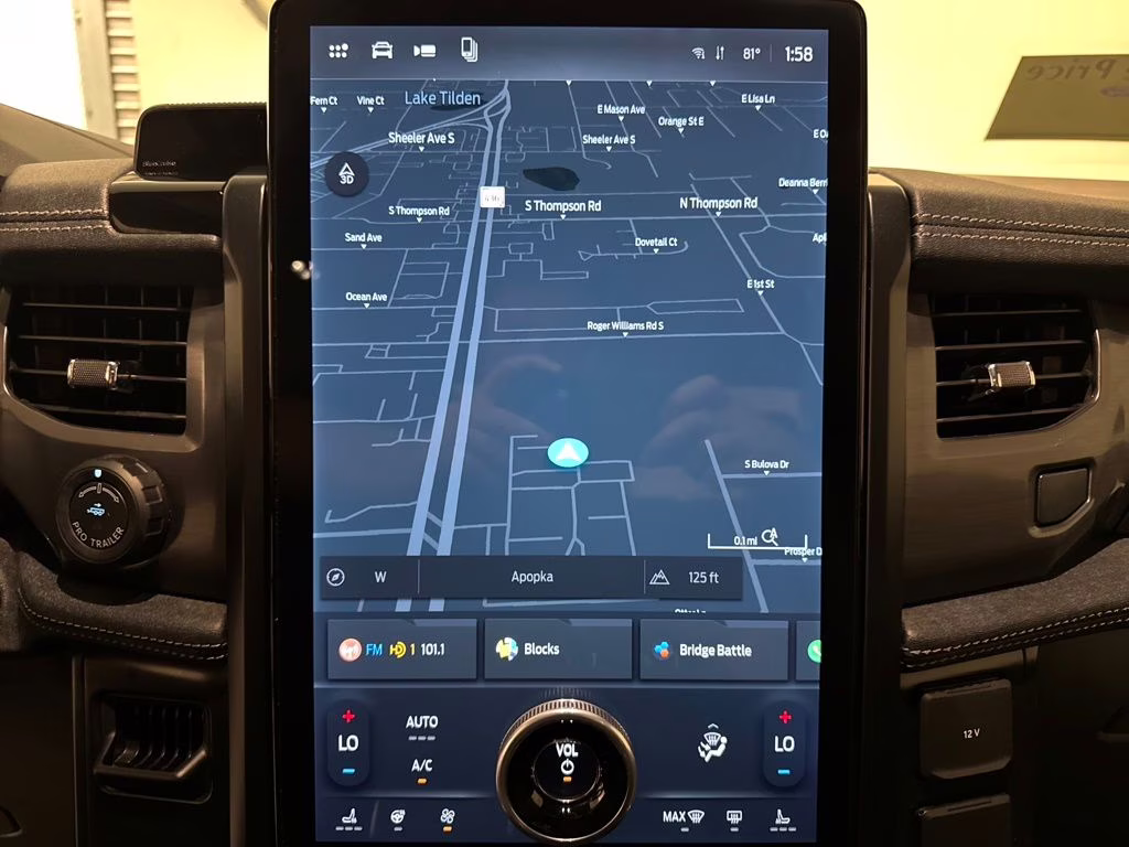 2025 Antimatter Blue Metallic Ford F-150 Lightning Flash AWD Truck