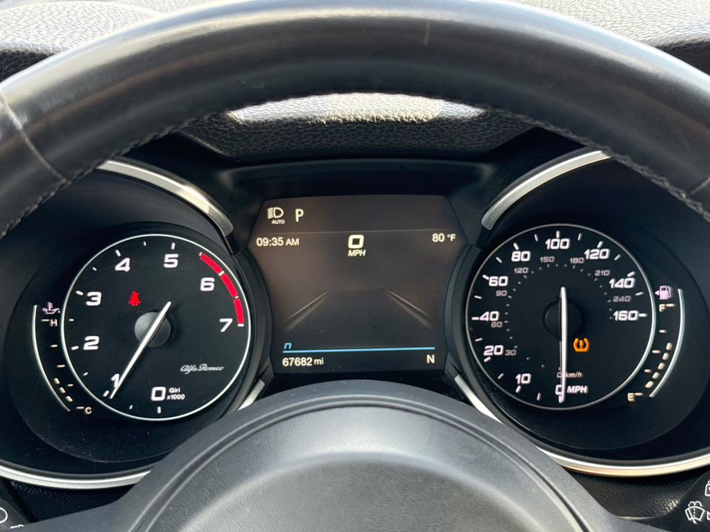 2021 Vulcano Black Metallic Alfa Romeo Stelvio Sprint RWD SUV