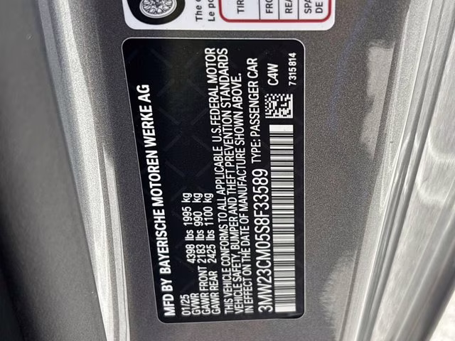 2025 Skyscraper Grey Metallic BMW 2 Series 230i RWD Coupe