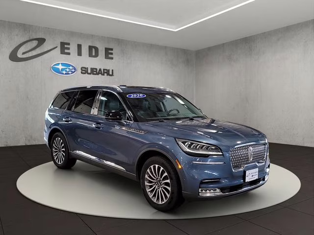 2020 Blue Diamond Metallic Lincoln Aviator Reserve AWD SUV
