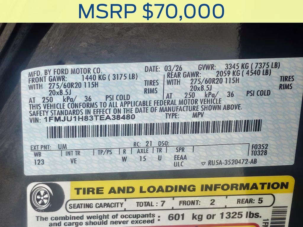 2026 Agate Black Metallic Ford Expedition Active RWD SUV