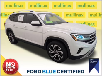 2023 Pure White Volkswagen Atlas 2.0T SEL AWD SUV