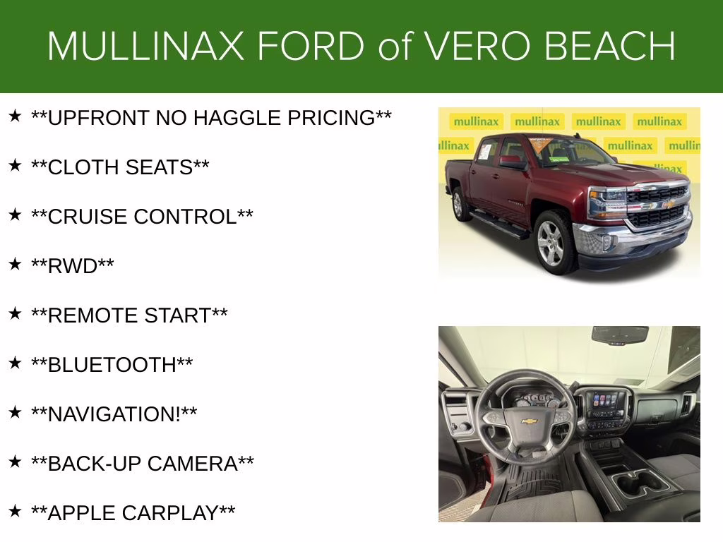 2016 Siren Red Tintcoat Chevrolet Silverado 1500 LT RWD Truck