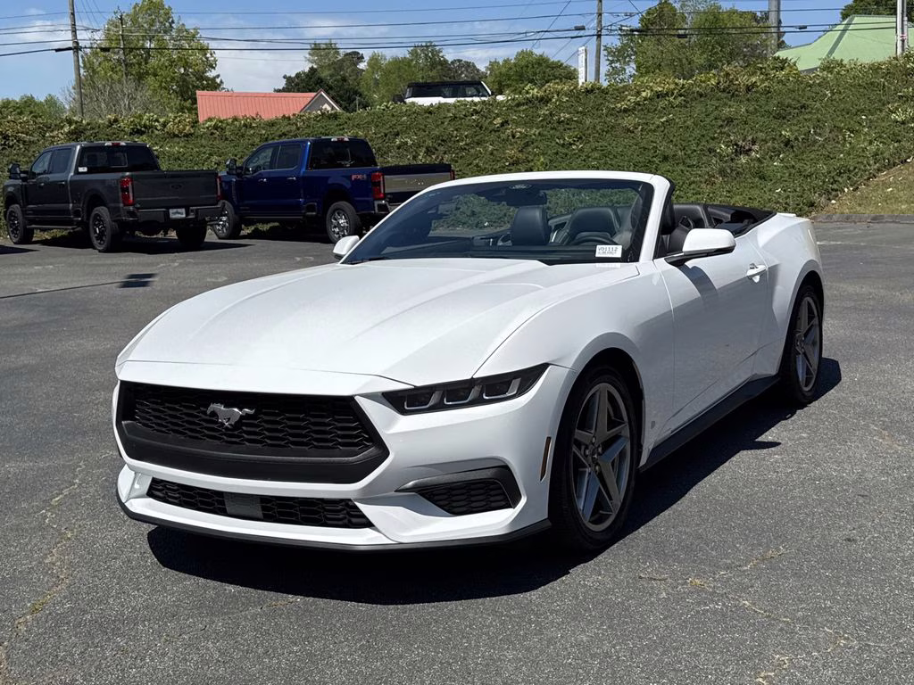 2025 Oxford White Ford Mustang EcoBoost Premium RWD Convertible