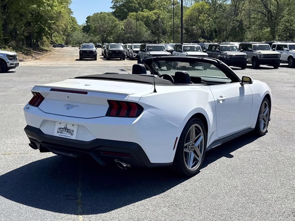 2025 Oxford White Ford Mustang EcoBoost Premium RWD Convertible