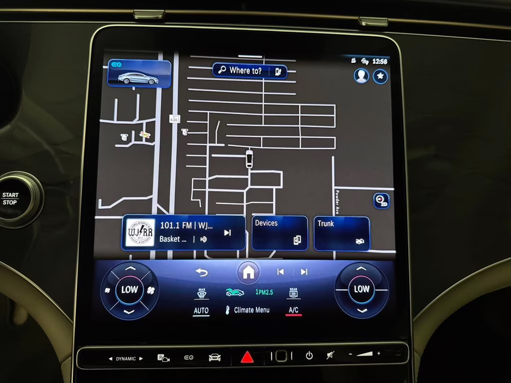 2022 Nautical Blue Metallic Mercedes-Benz EQS 450 RWD Sedan