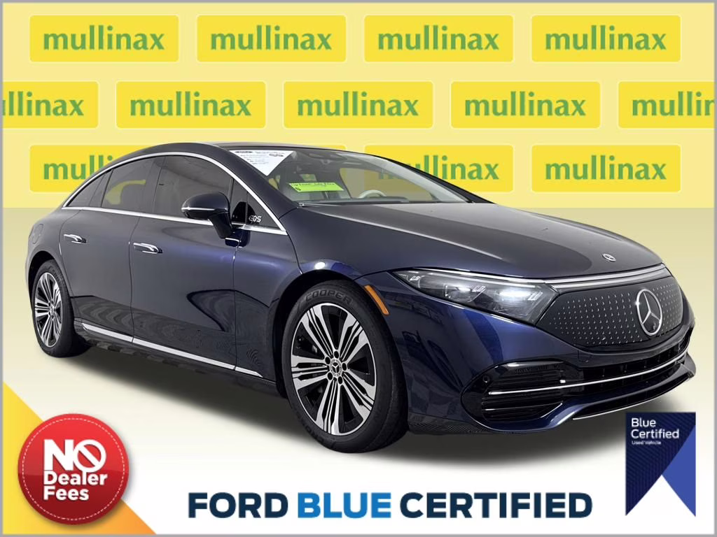 2022 Nautical Blue Metallic Mercedes-Benz EQS 450 RWD Sedan