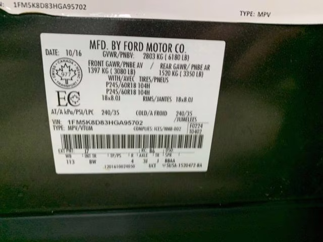 2017 Magnetic Metallic Ford Explorer XLT 4X4 SUV