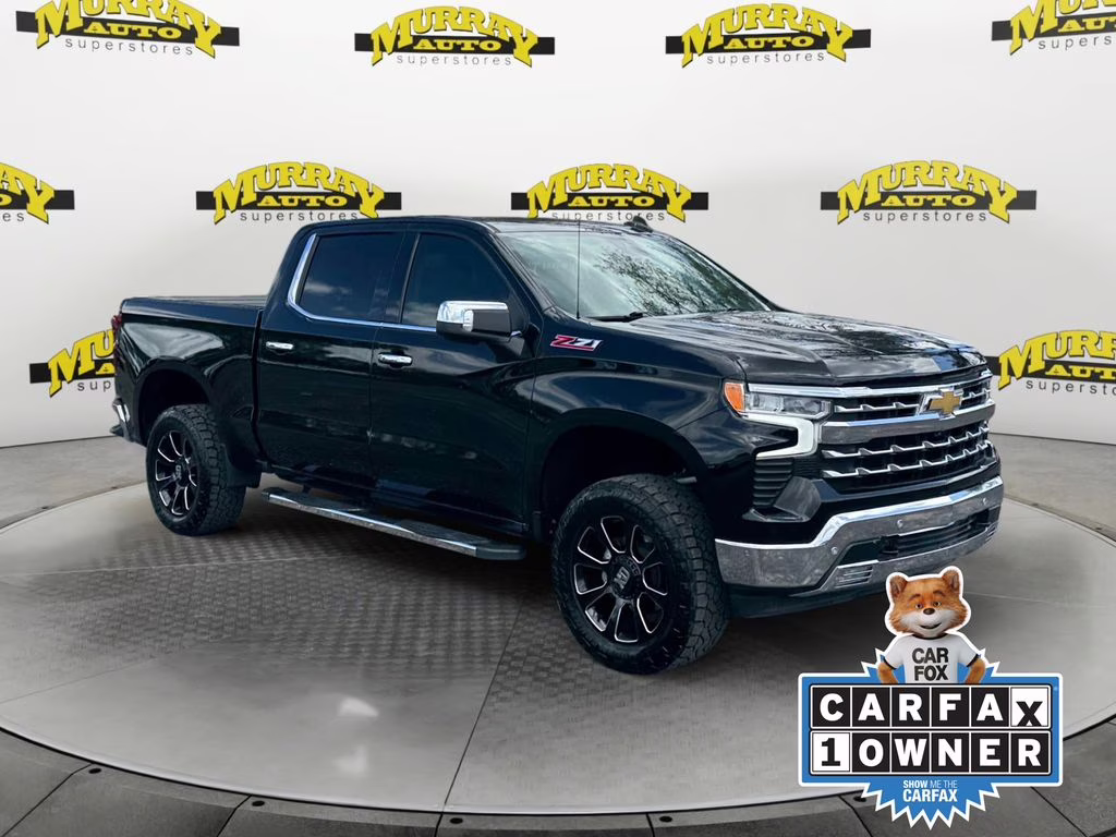 2022 Black Chevrolet Silverado 1500 LTZ 4X4 Truck
