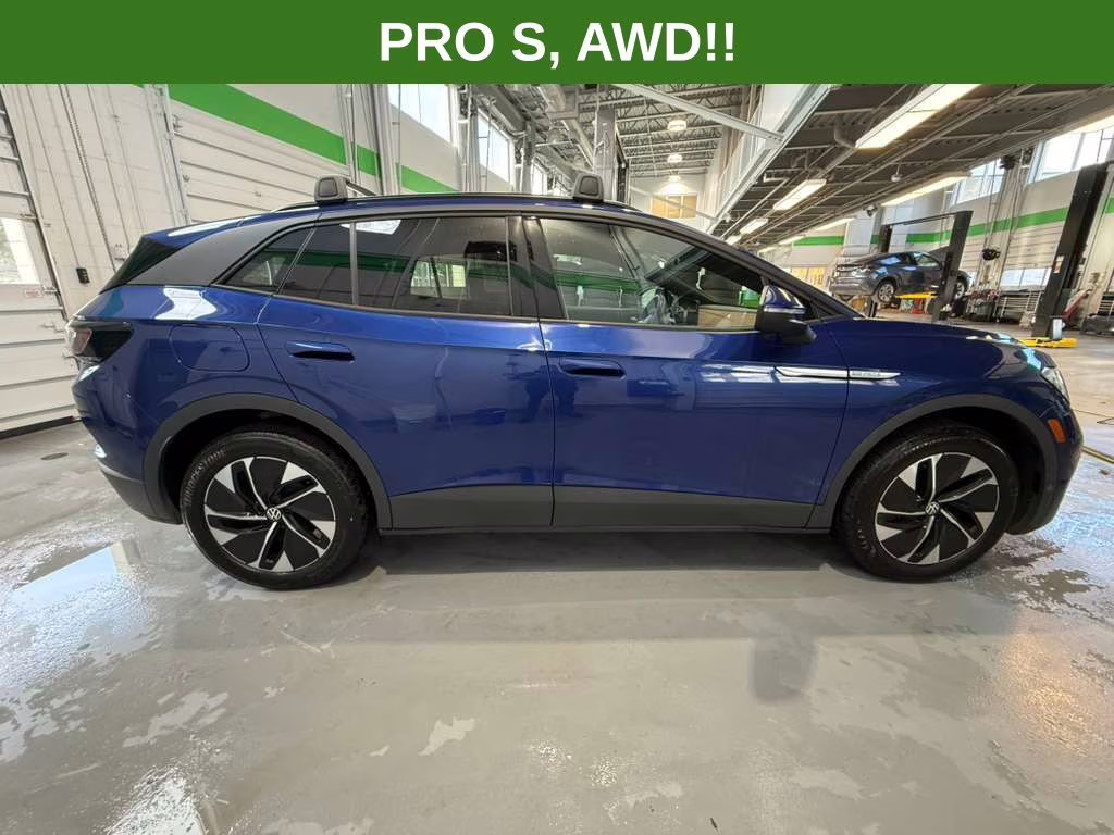 2022 Blue Volkswagen ID.4 Pro S AWD SUV