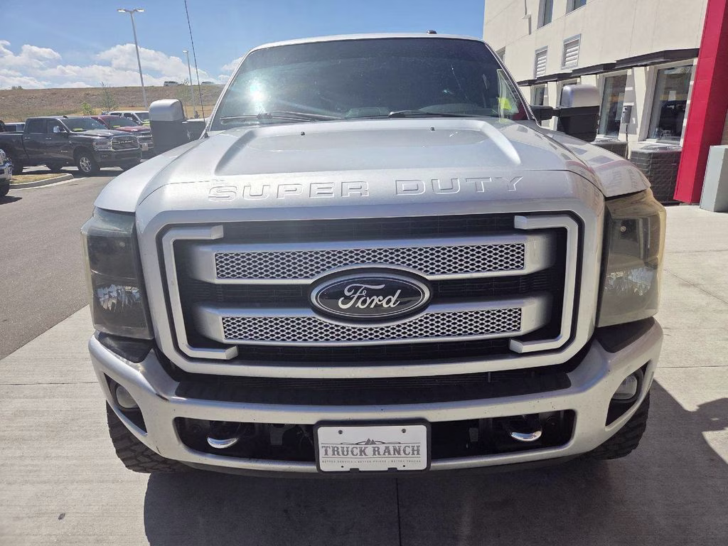 2016 Silver Ford Super Duty F-350 SRW Platinum 4X4 Truck