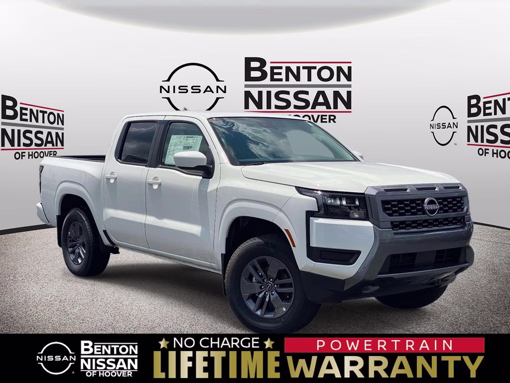 2026 Glacier White Nissan Frontier SV 4X4 Truck