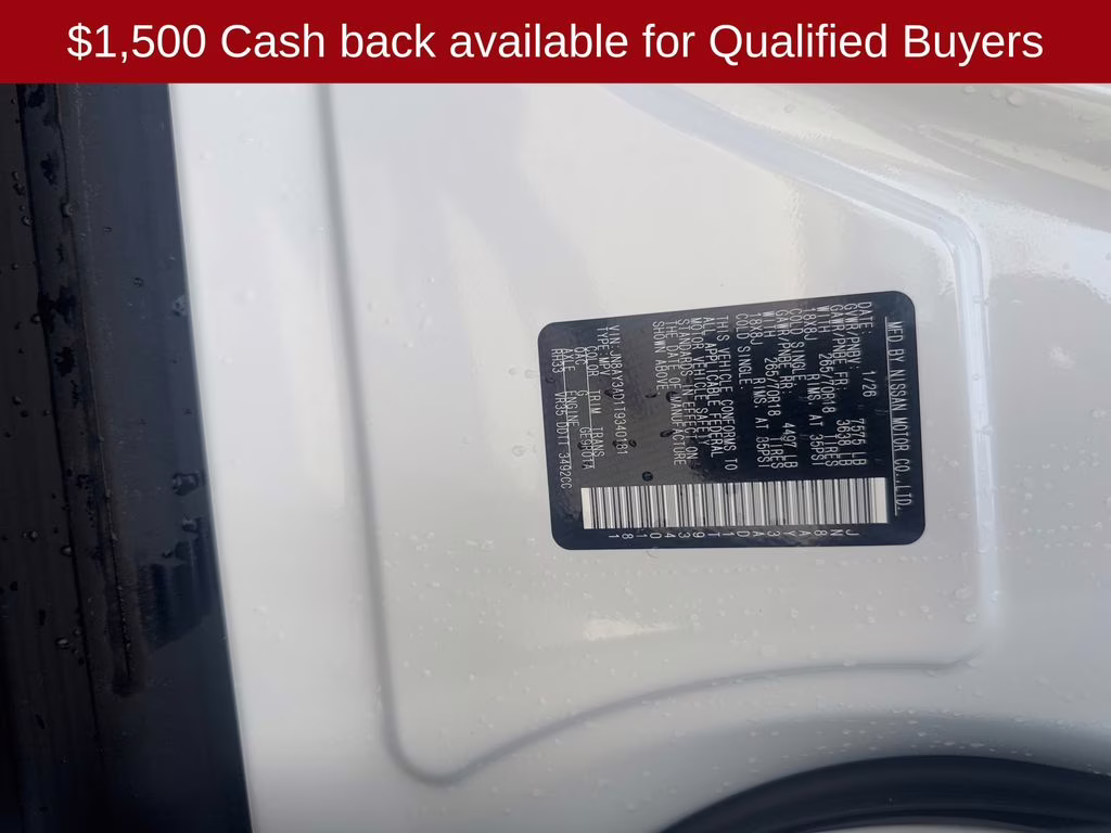 2026 Aspen White Tricoat Nissan Armada SV RWD SUV