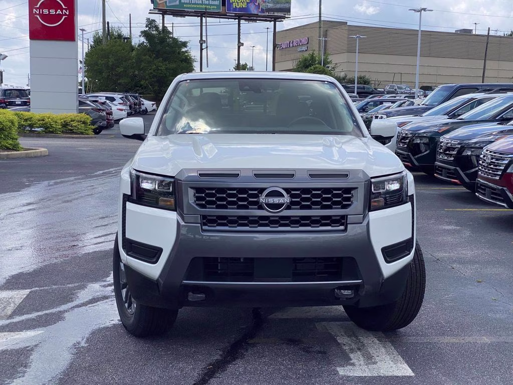 2026 Glacier White Nissan Frontier SV 4X4 Truck