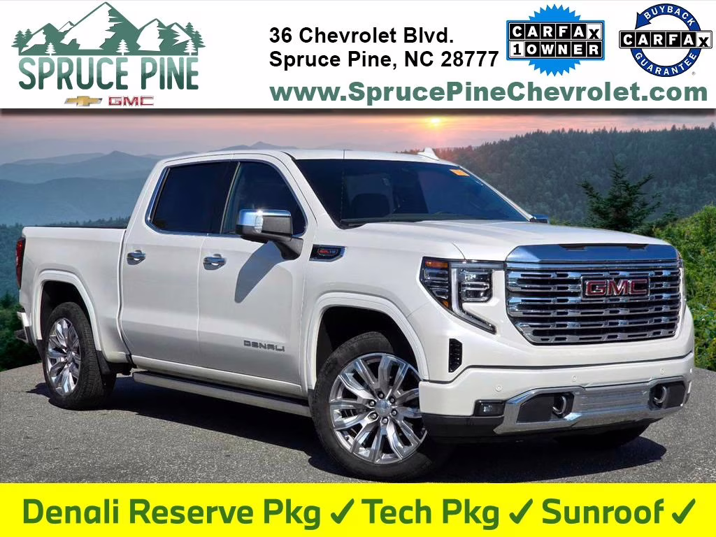 2025 White Frost Tricoat GMC Sierra 1500 Denali 4X4 Truck