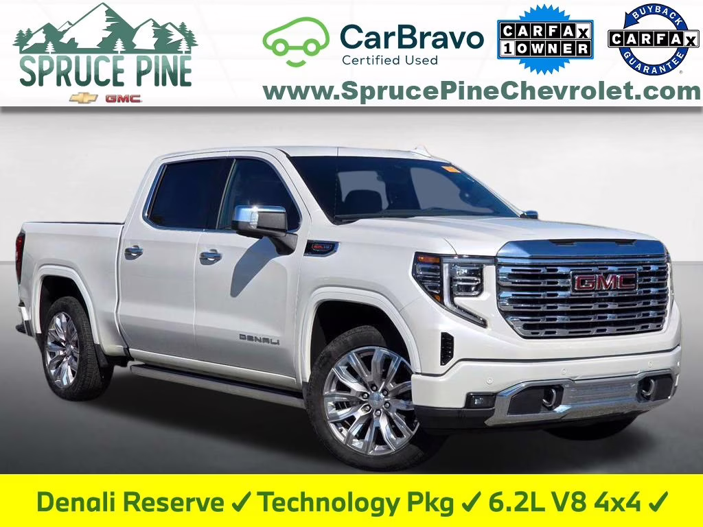 2025 White Frost Tricoat GMC Sierra 1500 Denali 4X4 Truck