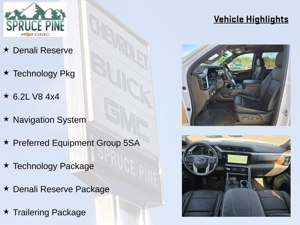 2025 White Frost Tricoat GMC Sierra 1500 Denali 4X4 Truck